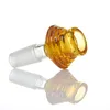 Glass Smoking Accessories Bowl 14mm Male Joint 24mm Dia 50mm Length for Quartz Banger mixed color Smoking 2093
