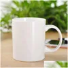 Tasses vierges de transfert de chaleur tasses Grade I blanc en gros en céramique A tasses tasse vierge de sublimation 2 35Xm R2 livraison directe maison jardin Kitc Dh5Tm