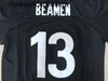 Willie Beamen #13 Football Jersey En given söndag Sharks Movie Män alla sömmar Black S-3XL