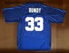 Al Bundy #33 Polk Yüksek Erkekler Futbol Forması Evli ve Çocukları Dikişli Blue White S-3XL