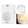 Pendant Lamps Romantic LED White Feather Lamp Hanging Light Lampara Droplight For Bedroom Living Room Decor