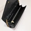Echtes Leder Handtasche Tasche Original Box Geldbörse Damen Umhängetaschen Cross Body Messenger Kaviar Lammfell Kette