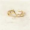 Bandringe 10 stücke Gold Silber Handgemachte Berggipfel Ring Top Tal Schmuck Geschenk für Freunde Drop Lieferung Dhgarden Dhifp