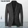 Men's Suits Blazers Thin Blazer Men Jacket Spring Non Ironing Solid Business Casual Clothing Wedding jackets BSX102 221128