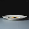 Plakalar Yaratıcı Seramik Yemek Yemekleri Tatlı Tepsi Modern Ev Yuvarlak Biftek Makarna Restoran Suşi Sashimi Dekorasyon