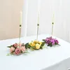 장식용 꽃 20cm 유럽 모방 장미 화집 촛대 크리스마스 장식 창 소품 테이블 웨딩 홈 장식 가짜