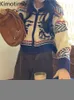 Pulls pour femmes Kimotimo Vintage Jacquard Tricoté Gilet Femmes 2022 Automne Zipper Pull à manches longues Veste Coréenne Chic Lui Mode Gilets J220915