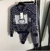 Kvinnors sp￥rningsdr￤kter Designer 22GG Women 2 Piece Set Casual Sport Outfits Tracksuit Hoodies Sweatshirt Sweatpants Jogger Pants Fashion Winter Sportswear B9n3