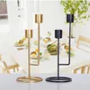 Candle Holders Metal Home Decoration Party Supplies Pillar Craft Candelabra Long Slot Holder Candlestick