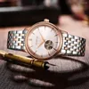Montres-bracelets 40mm robe montre automatique hommes affaires mécanique mouvement miborough luxe dôme verre étanche montres 2022