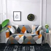 Stol täcker spandextryck soffa täcker modern elastisk polyester soffa möbler skyddsslipor för vardagsrum