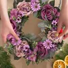 Декоративные цветы имитируют розовое кольцо, фальшивая цветочная дверь украшения стена свадебная комната спальня 6 дюймов венок рождество