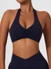 Tenue de yoga CHRLEISURE Soutien-gorge de sport Antichoc Fitness Halter Underwear Naked Feeling Running Vest Séchage rapide Jogging Crop Top Activewear