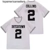 Custom Landon Collins 2# High School Football Jersey zszyta biały niebieski dowolne nazwy rozmiar S-4xl