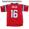 Shane Falco #16 The Remplacements Film Maillot de Football Homme Cousu Rouge S-3XL