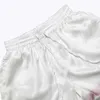Shorts pour hommes 2022ss CASABLANCA short en soie hommes femmes blanc arc-en-ciel impression cordon shorts culottes T221129 T221129