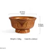 Bowls Mongolian Milk Tea Bowl Friendly JuJube Wood Drinkware Kitchenware Hushåll EL Leverantörer Kök Bar Drop2398600