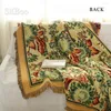 Stol täcker bomullsoffa handduk gerbera duplex tryck soffa/stol filt slip-resistent vintage täckning kastar gratis fartyg170 230 cm sp2228