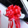 Dekoracyjne kwiaty jedwabna wstążka dwukolorowa Pull Flower Bow Wedding Car Artificial Bouquet Party Scena dekoracja 10pcs/pakiet