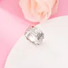 Cluster Rings Real 925 Sterling Silver Jewelry Line Art Love and People Wide for Women Wedding Finger Ring Bague Femme 2022 in