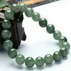 Bracelet de perles de jade néphrite Hetian 100% naturel chinois 12MM