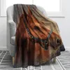 Cobertores Galloping Horse Clanta Cowgirl Cowgirl Western macio quente impressão arremesso para sofá Cadeira de cadeira Sofá Gretos de aniversário