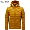 Herren Daunenparkas Winter Dicke warme wasserdichte Jacke Herbst Mode Kapuzenmantel Marke Outwear Slim Casual 221129