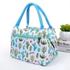 Storage Bags Fresh Cooler Portable Oxford Fabric Lunch Bag Food Insulated Reusable Picnic Bento Thermal Box Container Zipper BagLT192