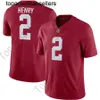 Aangepaste Big Size Alabama Crimson Tide elk naamnummer 22 Mark Ingram 8 Julio Jones 2 Derrick Henry 9 Amari Cooper College Football jersey