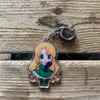 Keychains Anime Keychain Ib Mary en Garry Acryl Keyring -riem Figuur 9.5x12cm