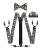 fashion Suspenders Bow tie pocket scarf set Cotton flower sling men and women quality leather 20209217396