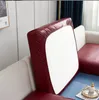 Stoelbedekkingen PU lederen bankkussenafdekking vaste kleur stretch waterdichte stoel slipcover protector behuizing