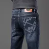 New JEANS chino Pants pant Men's trousers Stretch Autumn winter close-fitting jeans cotton slacks washed straight business casual KF9920