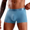 Onderbroek mannen boksers luxe dunne transparant ondergoed man nylon mannelijke uitpuilen sexy heren boxers shorts naadloos slipje voor