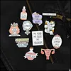 Pins Brooches Quotes Women Power Enamel Pins Energy Brooch Bottle Self Love The Future Is Female Girls Support Jewelry Gift Dhgarden Dhgxu