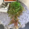 装飾的な花人工緑の植物ぶら下がっているツタのツタの葉大根の海藻のグレープフェイクホームガーデンウォールパーティー装飾ss小道具