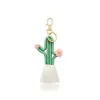 Porte-clés longes tissées à la main Cactus porte-clés bohème Floral gland sac pendentif femmes porte-clés pour lanière clés accessoires Whol Dheca