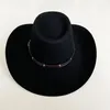 Boinas lihua marca lã abrangente chapéus fedora para homens homens preto/branco/marrom chapéu de vestido feltro Panamá com forma de cúpula.