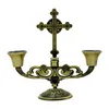 Candle Holders Catholic Chrześcijaństwo religijne świeczniki retro stop cross Angel Peace 2 Główny Dekoracja Dekoracja biżuterii