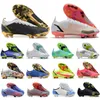 Designer Mens High Tops Soccer Shoes Superfly 8 Elite FG Cleats Mercurial Vapores 14 XIV Dragonfly MDS Firm Ground Men Outdoor Football 2023