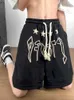 Foufurieux Hip Hop Mannen Shorts Vijf Punt Wijde Pijpen Broek Vrouwen Casual Losse Zomer Paar Amerikaanse High Street Harajuku Mannen Shorts T221129 T221129