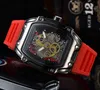 2023Luxury sports designer brand Watch 42mm quartz men's fashion silica gel band multi-color military analog clock Montel Lux295G