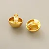 Backs Earrings LONDANY Brushed Matte Texture No Ear Hole Clip Temperament High Sense Brass