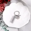 Keychains U2JF Vintage Cylinder Cremation Keychain DIY Pendant For Human/Pet Ashes Angel Wing Urn Memorial Jewelry Gift