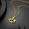 Hänge Halsband Islam Allah Symbol Hänge För Män Välsignelse Charm Fest Smycken Tillbehör Trend Drop Delivery Halsband P Dhgarden Dh6V0