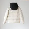 남자 여자 디자이너 럭셔리 후드 다운 진짜 퍼프 재킷 코트 겨울 야외 냉장 탑 탑 탑 긴 소매 캐주얼 패션 3color zipper 로고 후드 다운 재킷