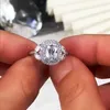 Anneaux de mariage Youhaocc européen et américain luxe micro-incrusté diamant bague de fiançailles dames tempérament zircon