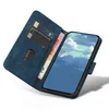 L￤derfodral f￶r Xiaomi 13 12T POCO C40 X4 M4 Redmi Note 12 11 A1 Plus K50 Pro 5G 4G Wallet Funna Phone Stripe Case