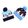 Berets And Ears Christmas Hat Lights Ball Flanging Tree With LED Winter Colorful Knitted Hats Mens Earmuff Cap