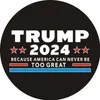 Ronda 2024 campaña presidencial de EE. UU. Trump 2024 pegatina de coche pegatinas decorativas para el hogar DB515